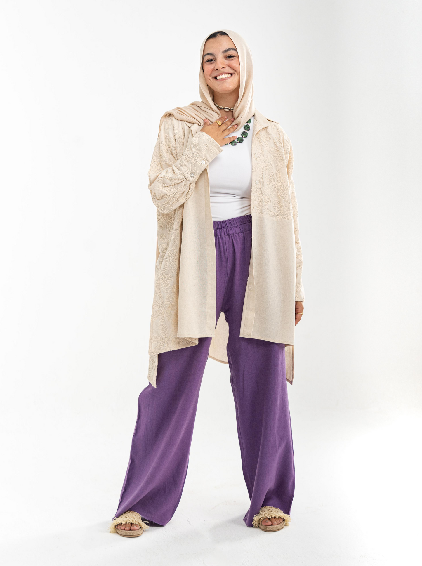 Stitched Linen Shirt