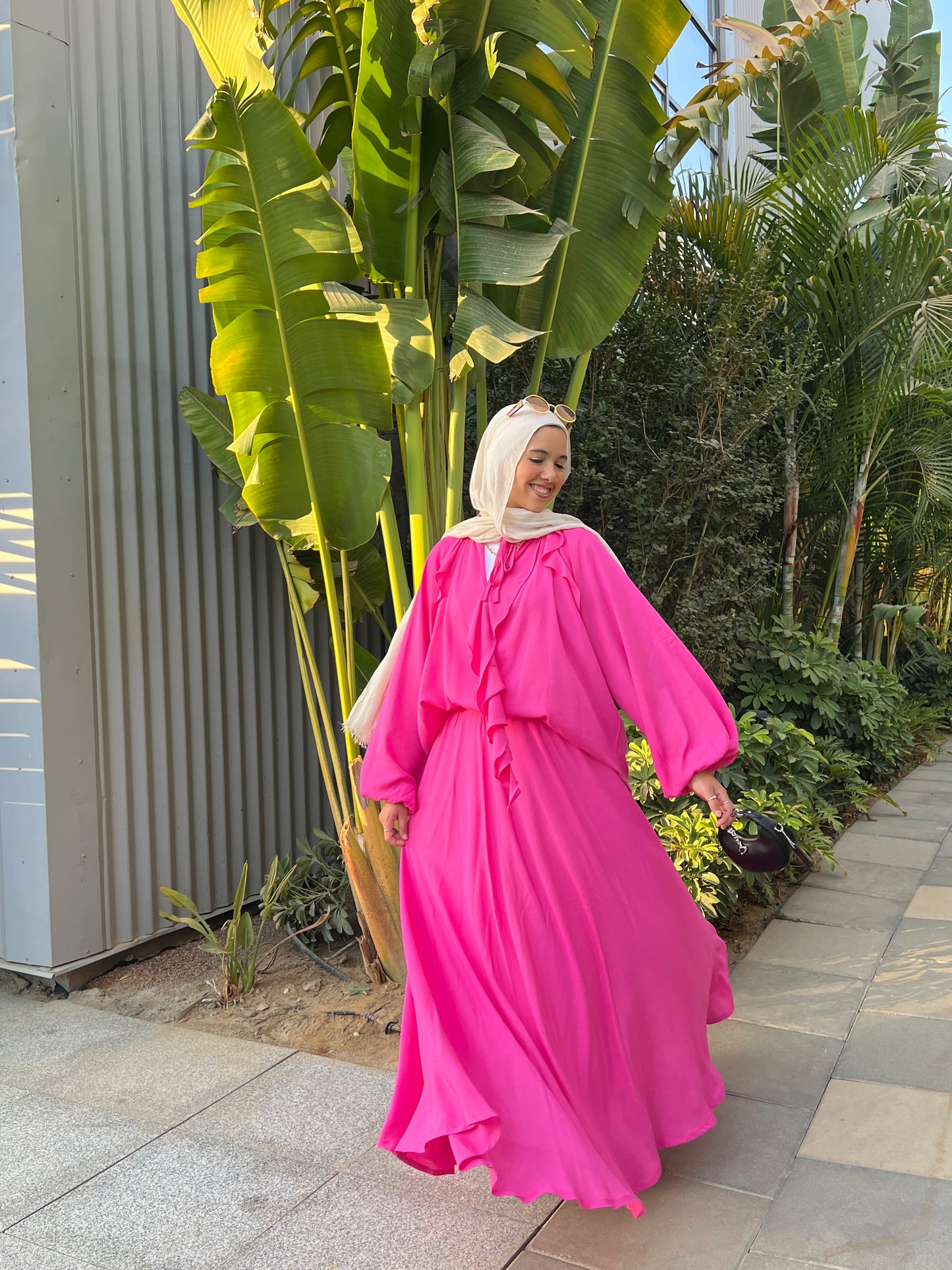Breeze set in fuscia