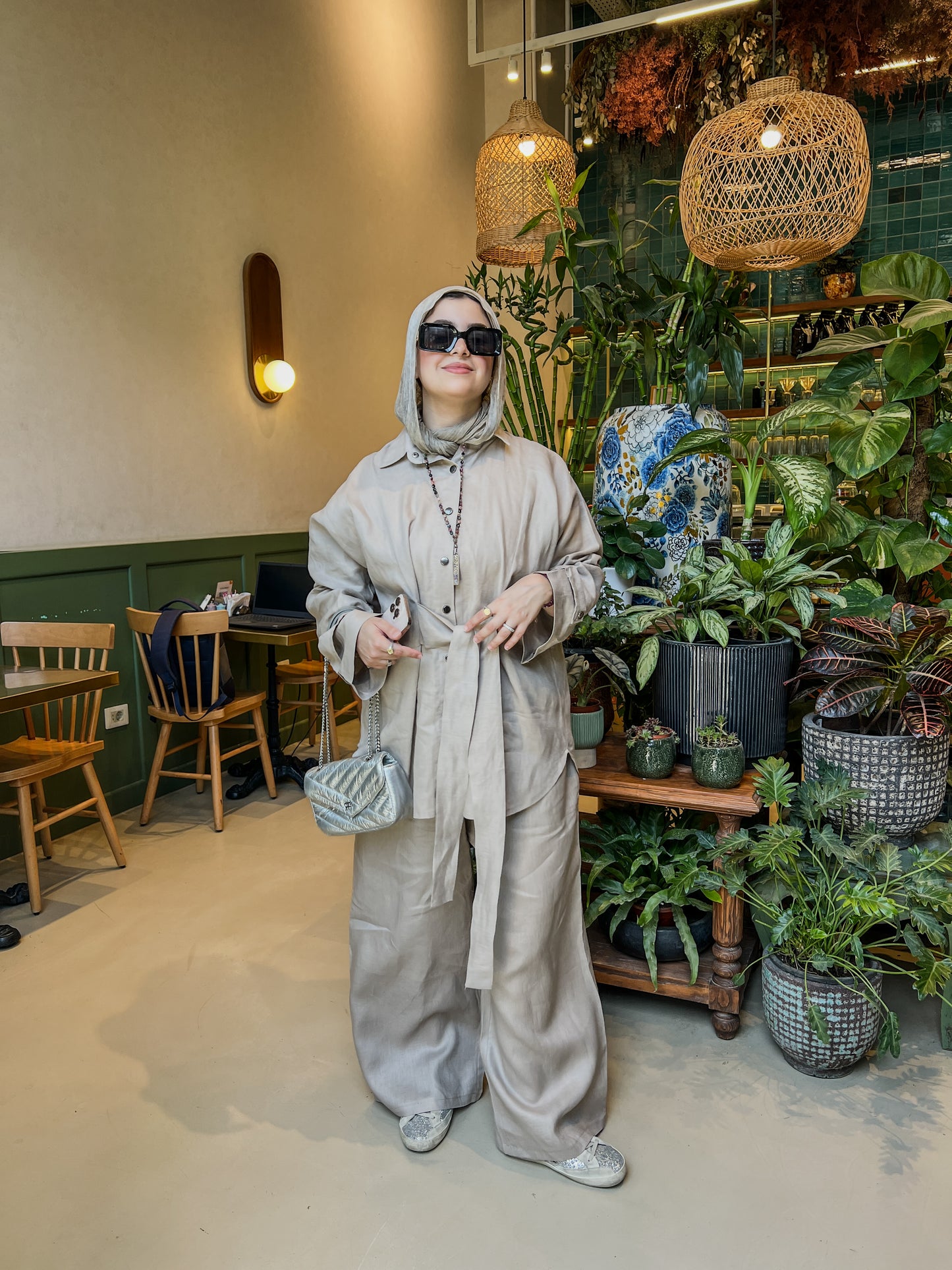 Waist Wrapped Set In Cafe