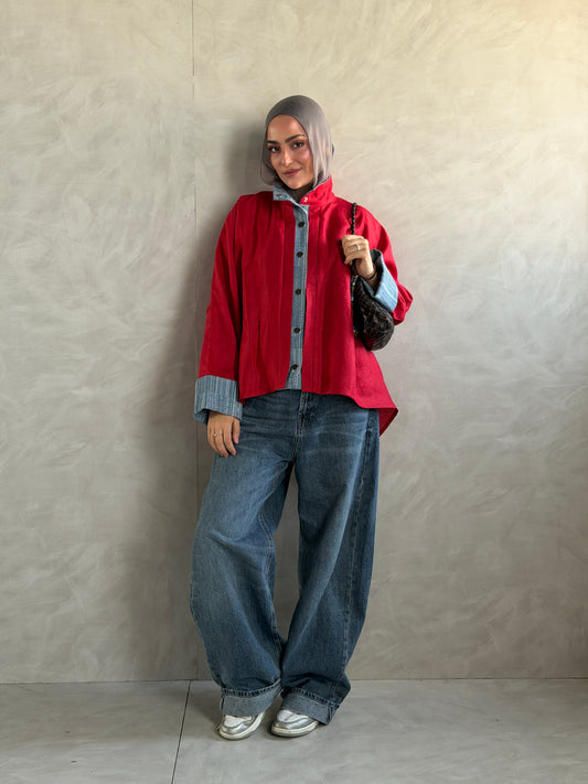 The Canvas Overshirt In Red