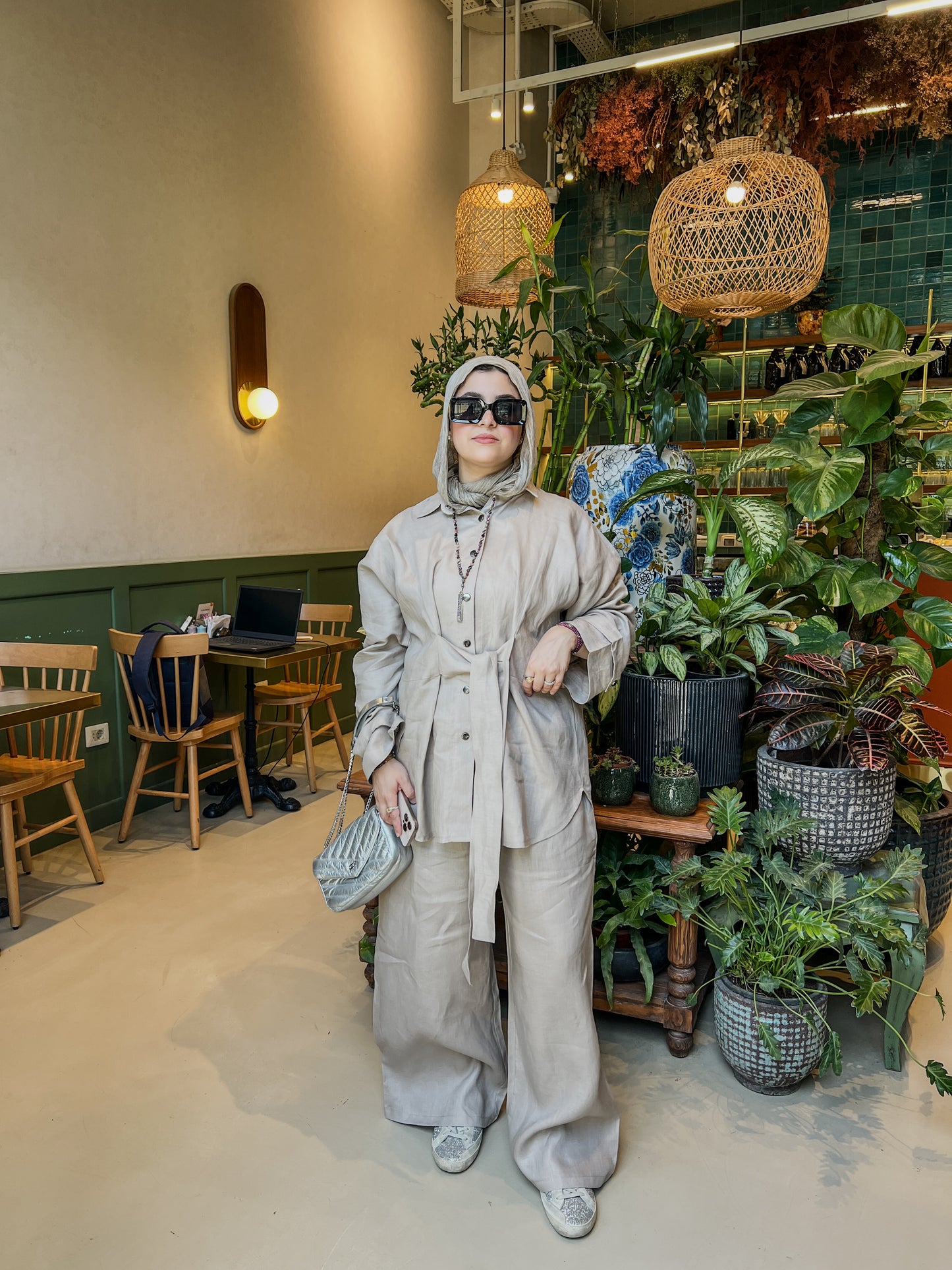 Waist Wrapped Set In Cafe