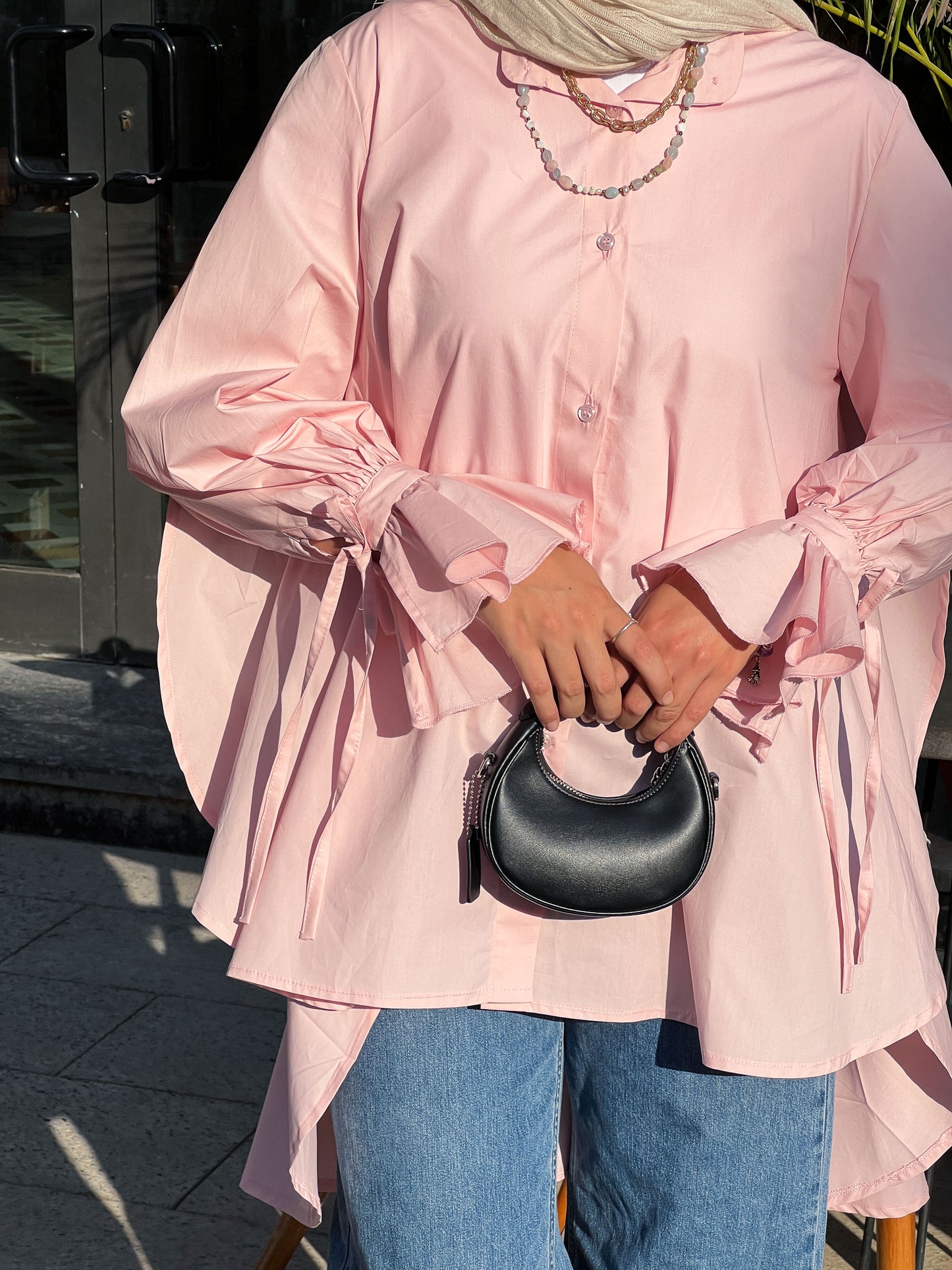 Involved Shirt In Pastel Rose