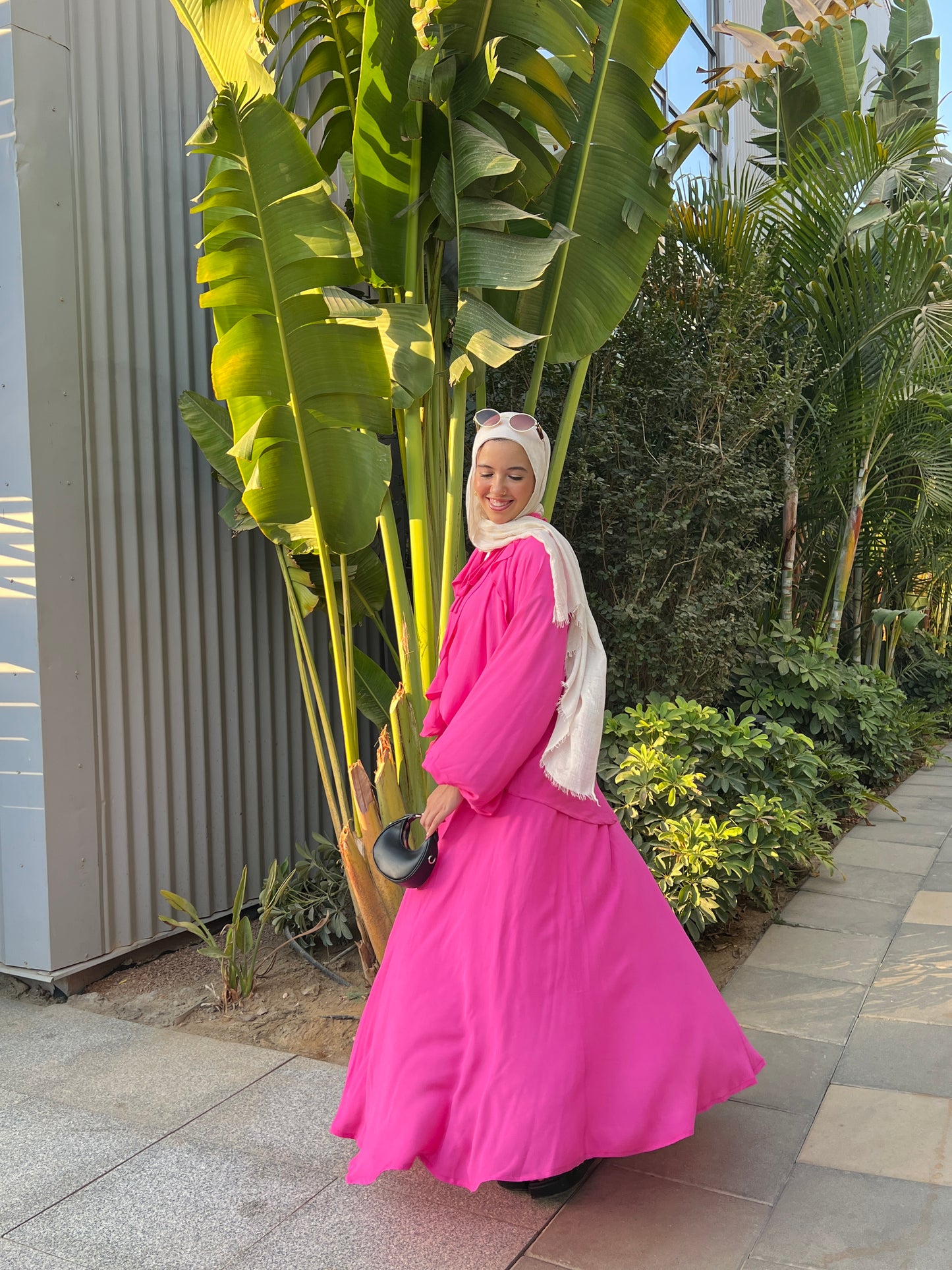 Breeze set in fuscia