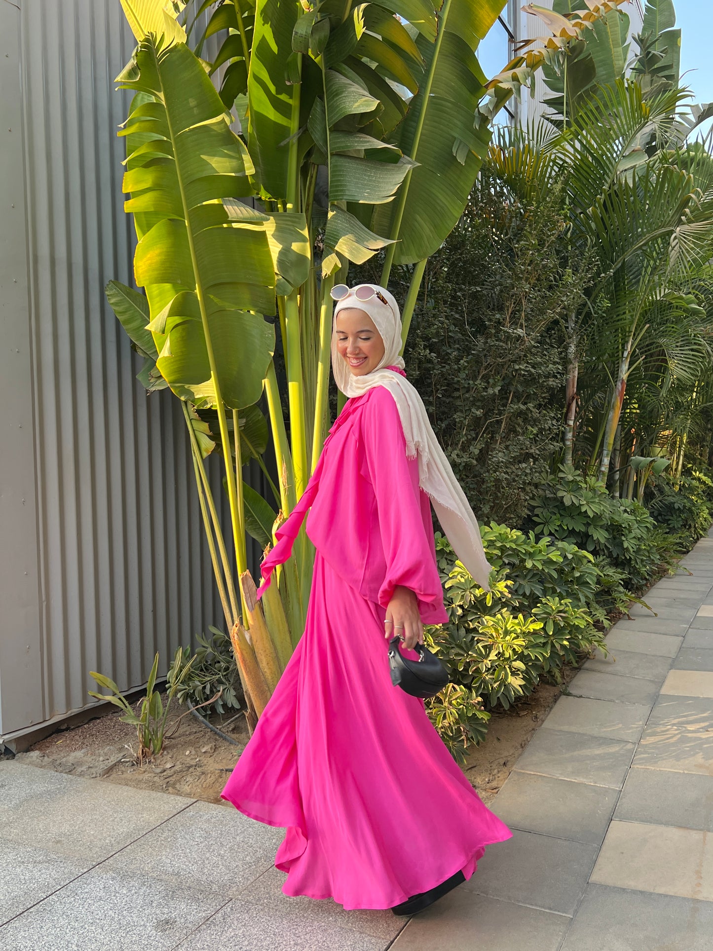 Breeze set in fuscia