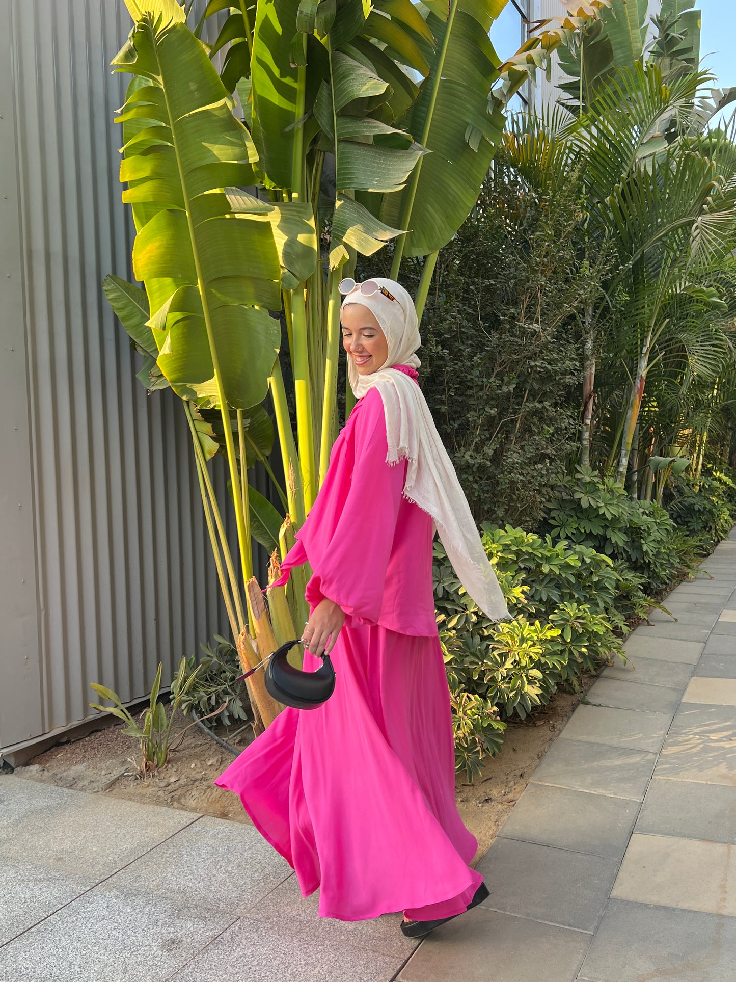 Breeze set in fuscia
