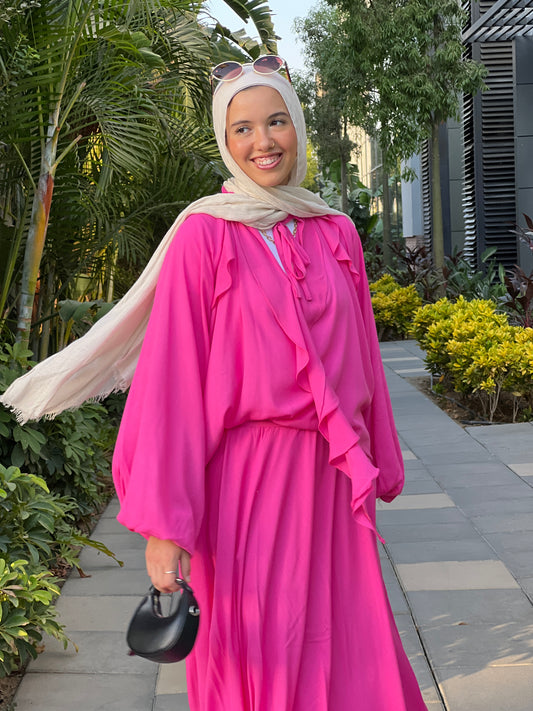 Breeze set in fuscia