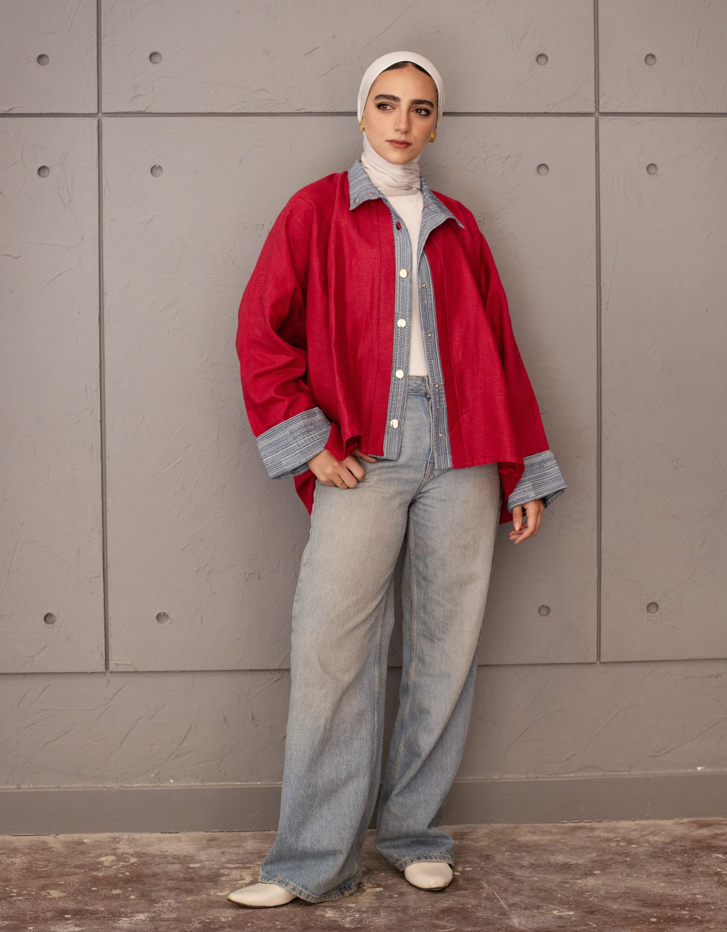 The Canvas Overshirt In Red