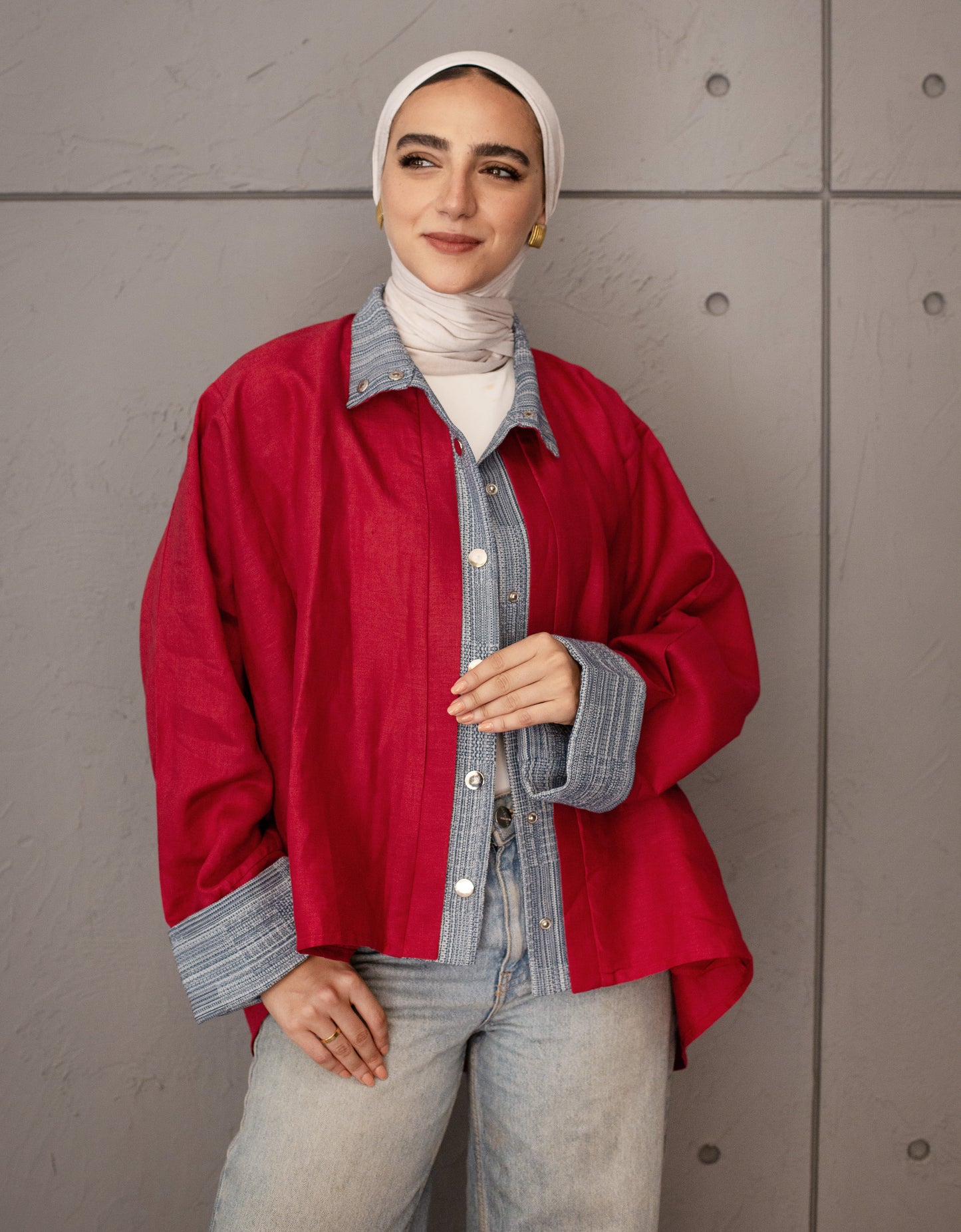 The Canvas Overshirt In Red