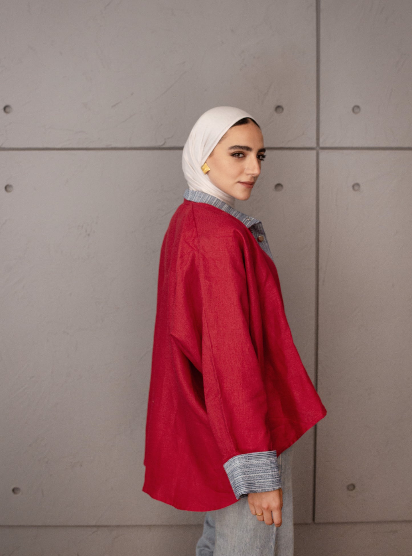 The Canvas Overshirt In Red