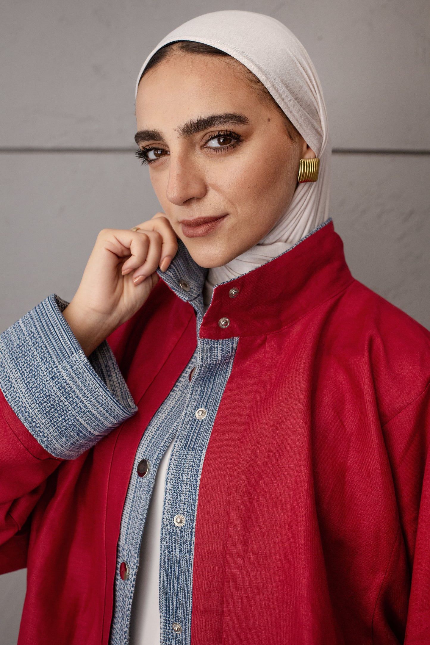 The Canvas Overshirt In Red