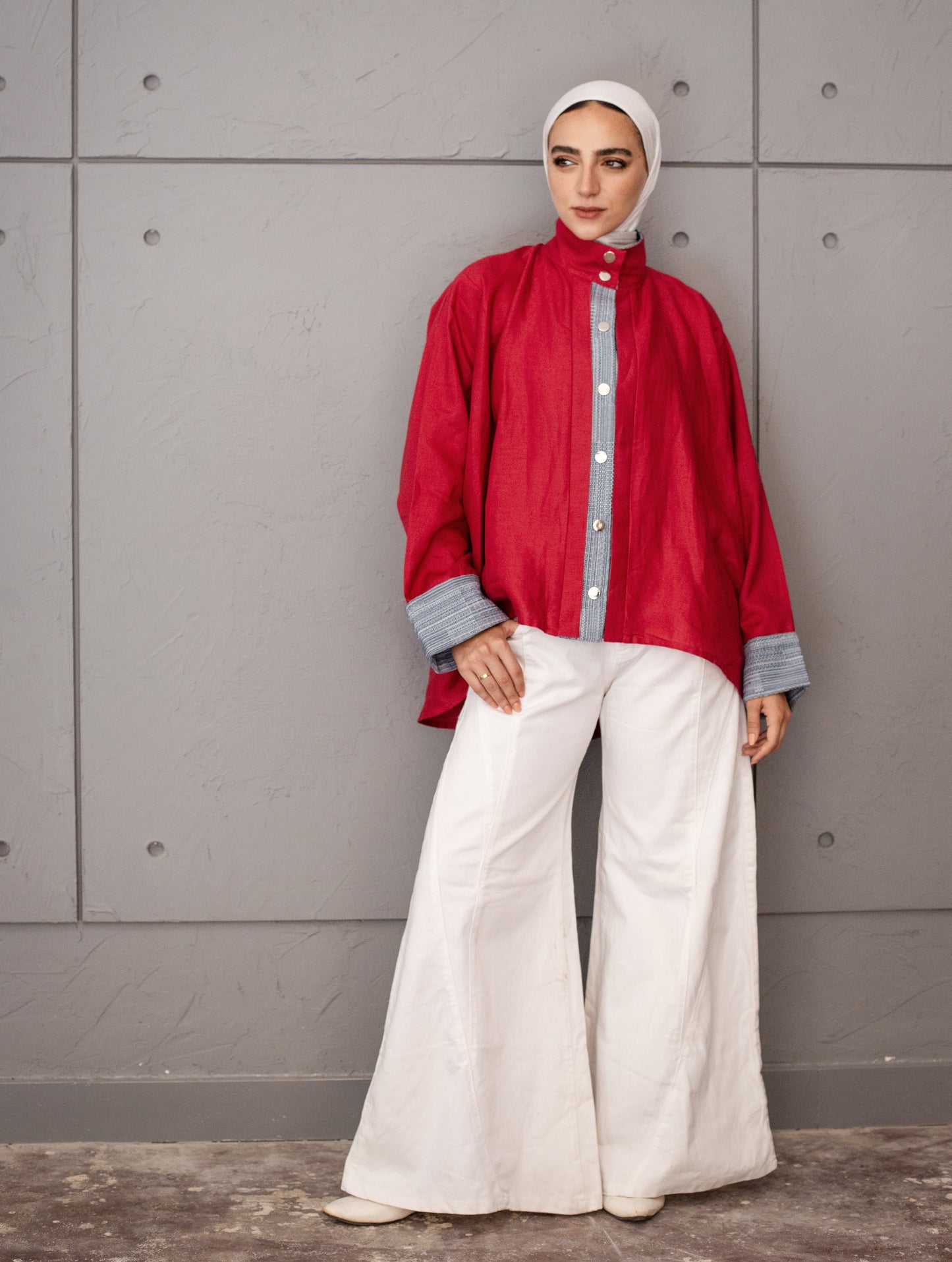 The Canvas Overshirt In Red
