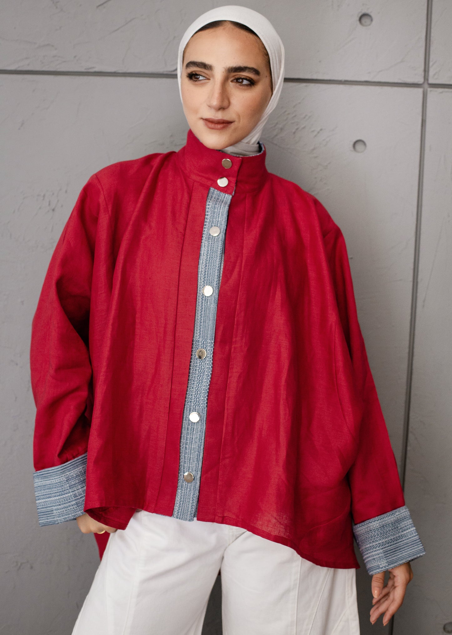 The Canvas Overshirt In Red