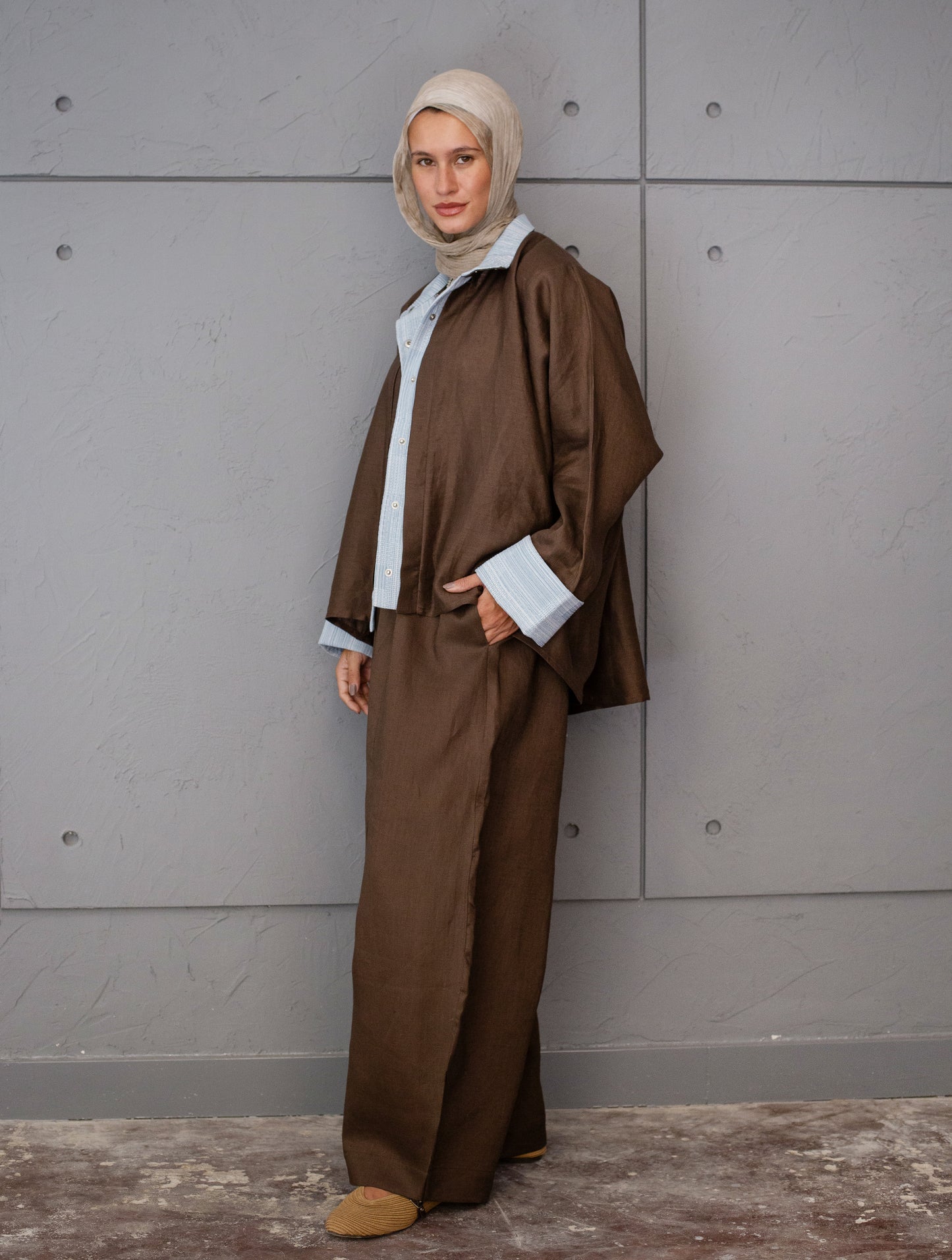 The Canvas Overshirt In Brown