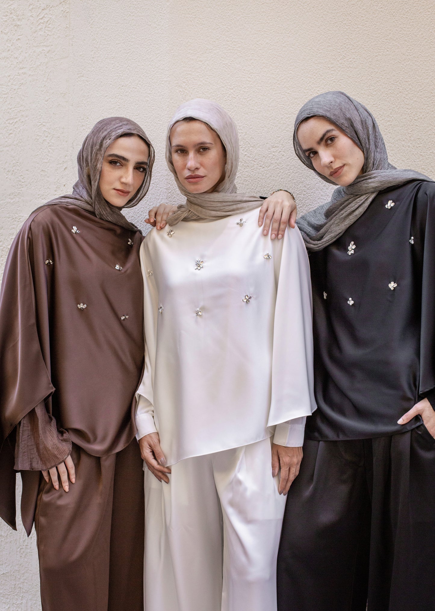 Diala Crystal Edition Cape In Brown