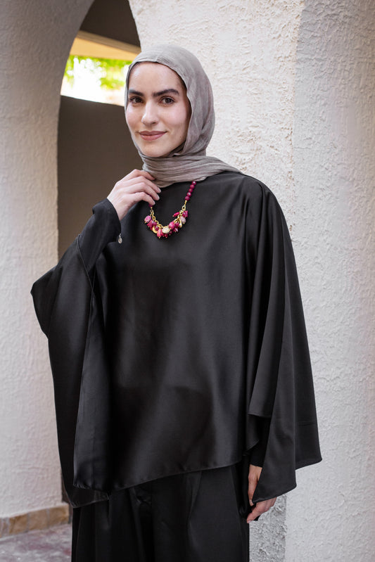 Diala Cape In Black