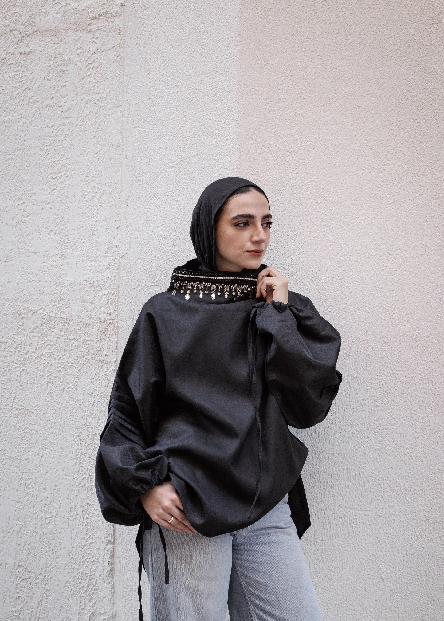 Collar Top Crystal Edition Black