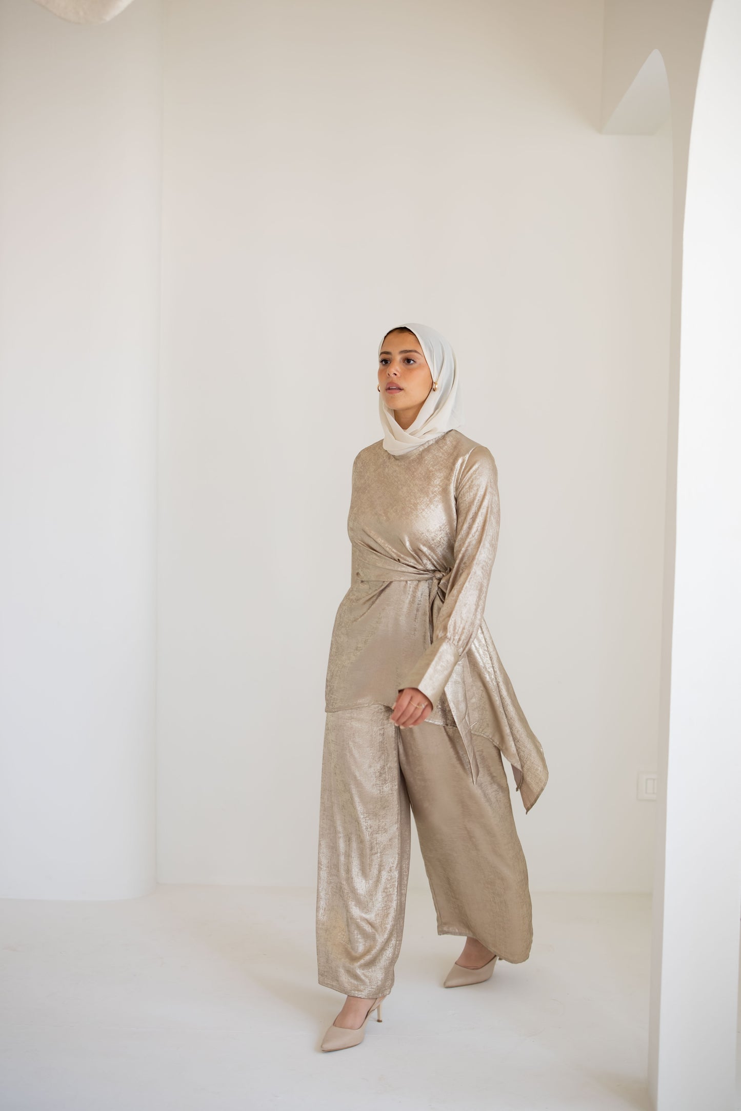 Sophia Set In Cafe/Gold